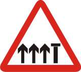 Lane Closed Four Lane Carriageway