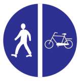 Compulsory Cyclist and Pedestrian Route